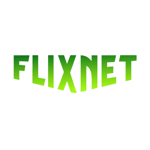 FlixNet TV branding for home theater systems.