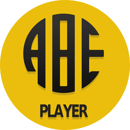 ABE Player logo for reliable digital entertainment.